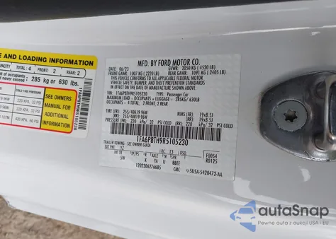 2024 Ford Mustang Ecoboost Premium Fastback из США, поврежденный, VIN 1FA6P8TH9R5105230